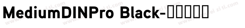 MediumDINPro Black字体转换